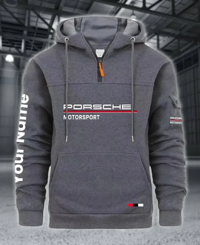 High-Speed Roadster Large Pocket Hoodie, Garage-Ready Lifestyle Hoodie CAR514 - Dark Gray
