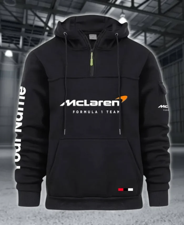 Track Monster Large Pocket Hoodie, Everyday Road-Ready Pullover CAR514 - Black