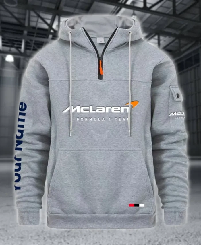 Track Monster Large Pocket Hoodie, Everyday Road-Ready Pullover CAR514 - Light Gray