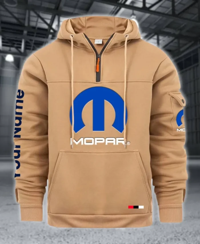 Classic Auto Fan Large Pocket Hoodie, Rider's Everyday Comfort Hoodie CAR514 - Khaki