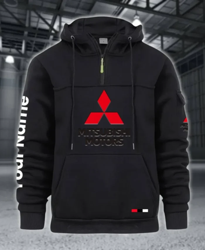 Off-Road SUV Large Pocket Hoodie, Road Warrior Style Hoodie CAR514 - Black