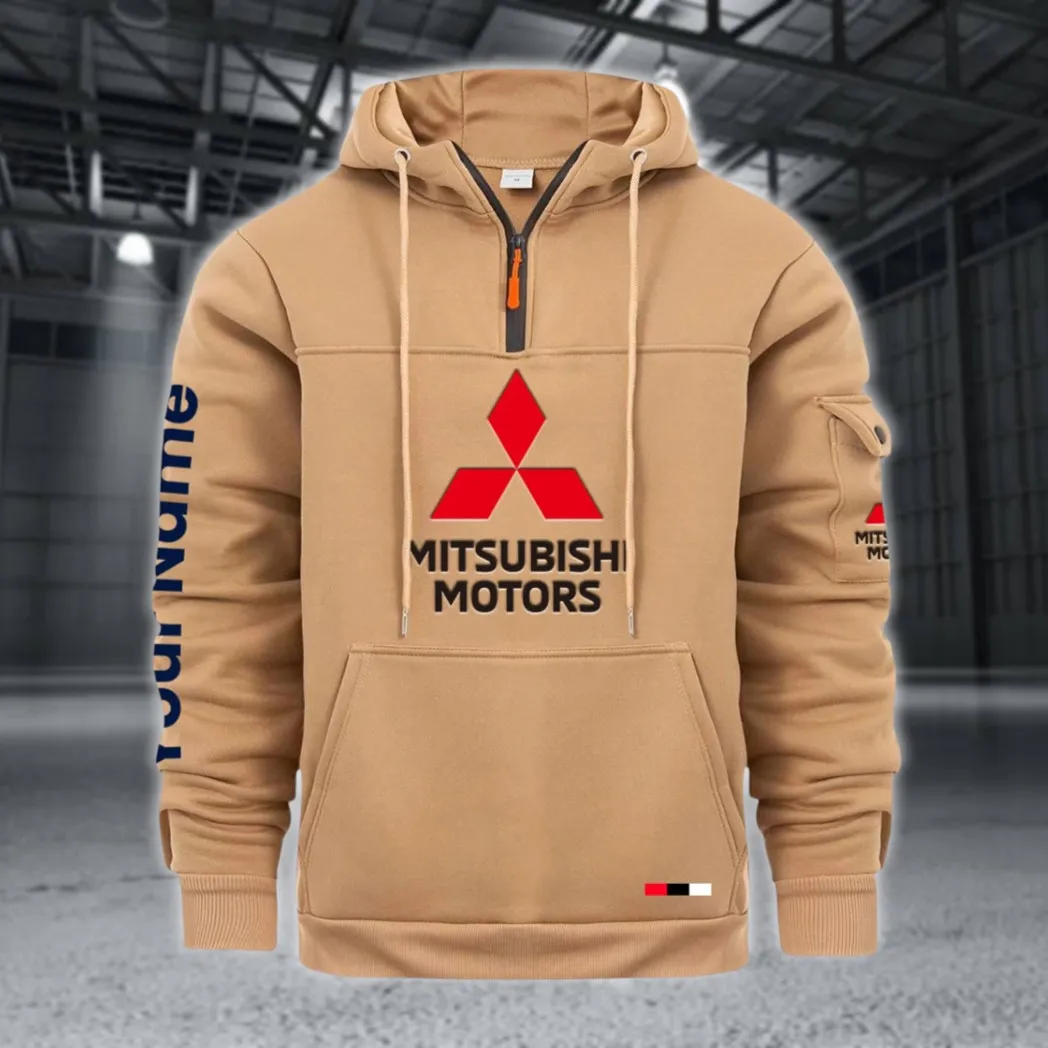 Off-Road SUV Large Pocket Hoodie, Road Warrior Style Hoodie CAR514 - Khaki