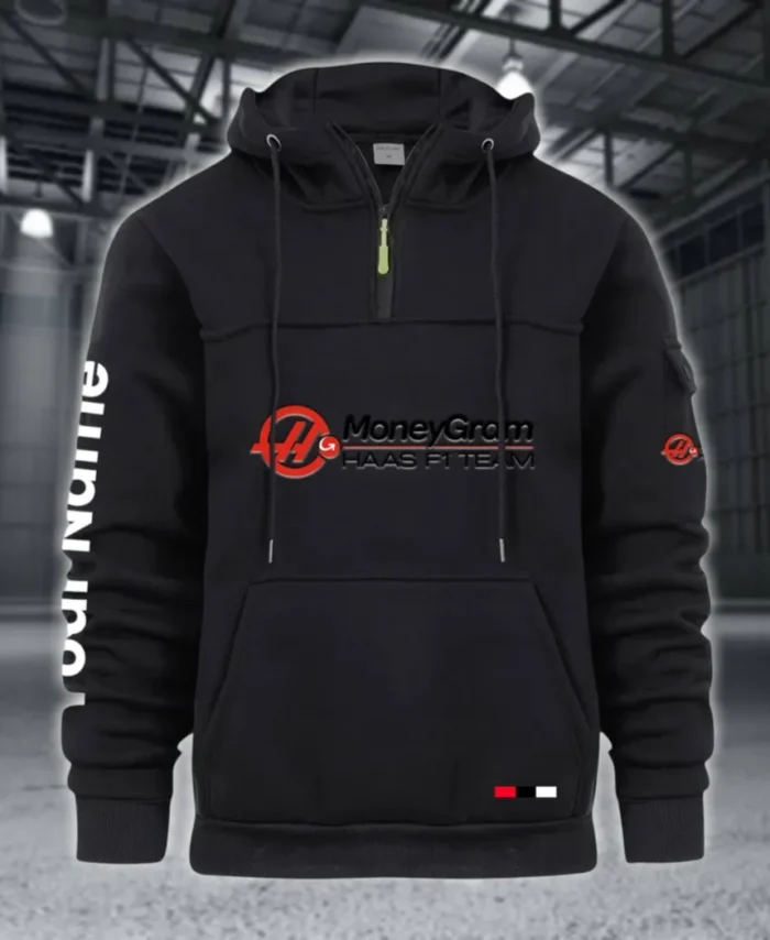 Racing Auto Large Pocket Hoodie, Car Enthusiast Everyday Hoodie CAR514 - Black