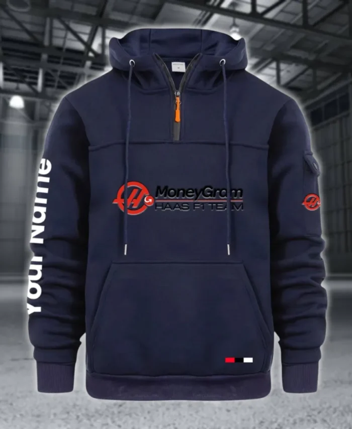 Racing Auto Large Pocket Hoodie, Car Enthusiast Everyday Hoodie CAR514 - Navy