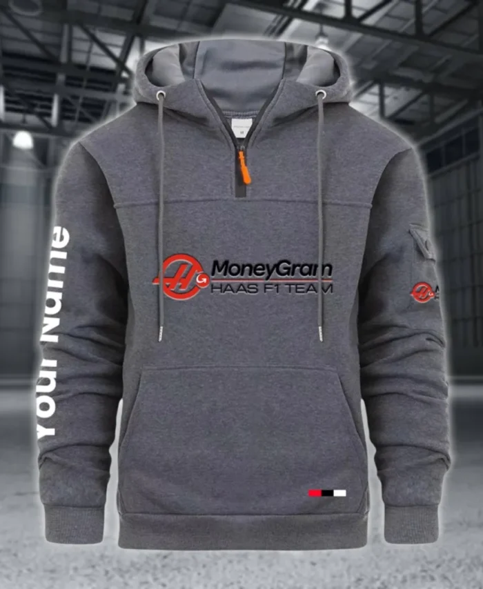 Racing Auto Large Pocket Hoodie, Car Enthusiast Everyday Hoodie CAR514 - Dark Gray