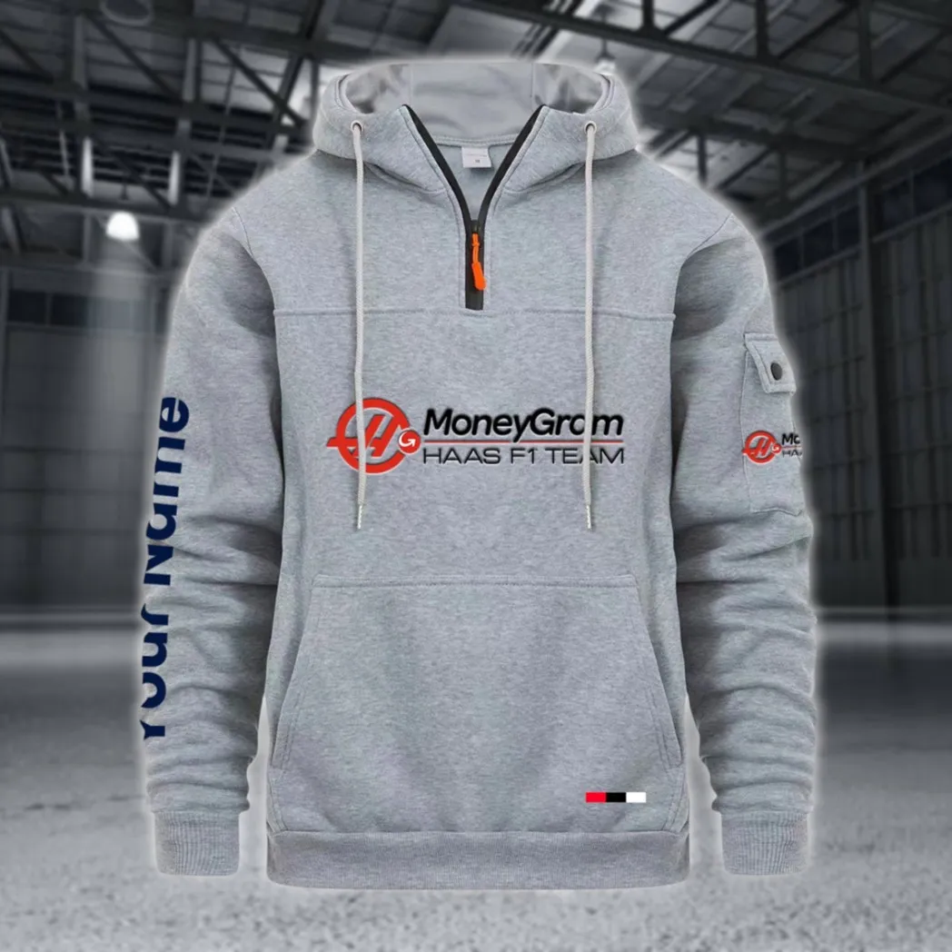 Racing Auto Large Pocket Hoodie, Car Enthusiast Everyday Hoodie CAR514 - Light Gray