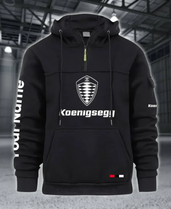 Record-Breaking Auto Large Pocket Hoodie, Everyday Road-Ready Pullover CAR514 - Black