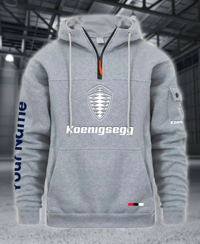 Record-Breaking Auto Large Pocket Hoodie, Everyday Road-Ready Pullover CAR514 - Light Gray