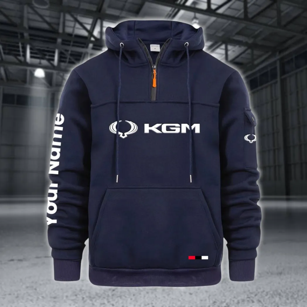 Racing Auto Large Pocket Hoodie, Everyday Road-Ready Pullover CAR514 - Navy