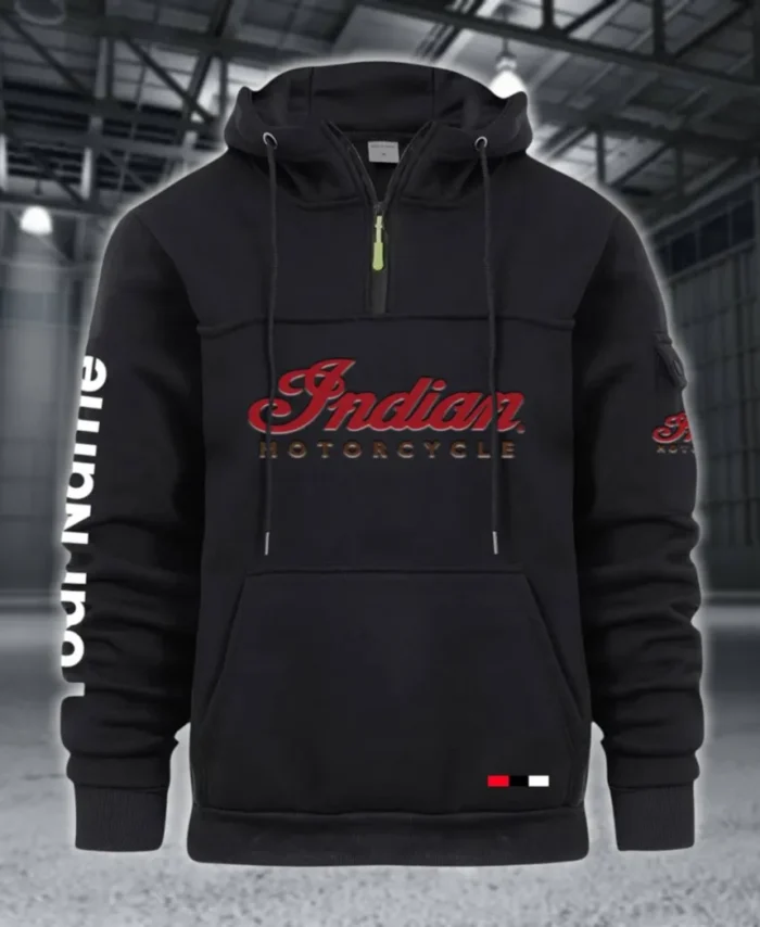 Legendary Touring Ride Large Pocket Hoodie, Modern Driver's Zip Hoodie CAR514 - Black