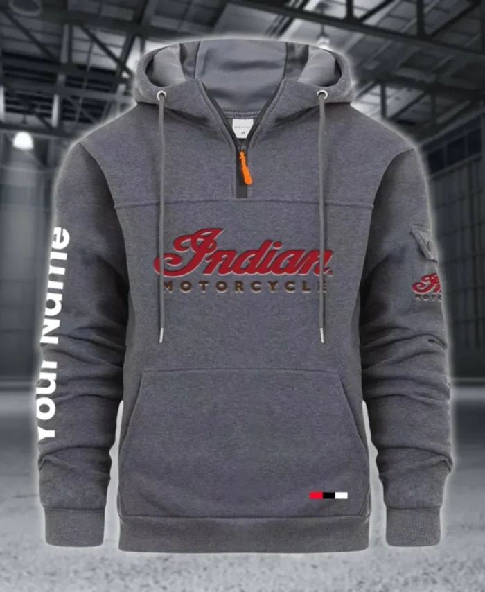 Legendary Touring Ride Large Pocket Hoodie, Modern Driver's Zip Hoodie CAR514 - Dark Gray
