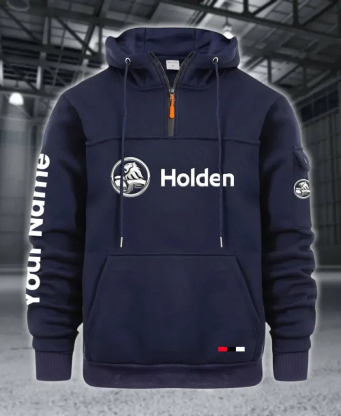 Sport Saloon Large Pocket Hoodie, Road Inspired Casual Hoodie CAR514 - Navy