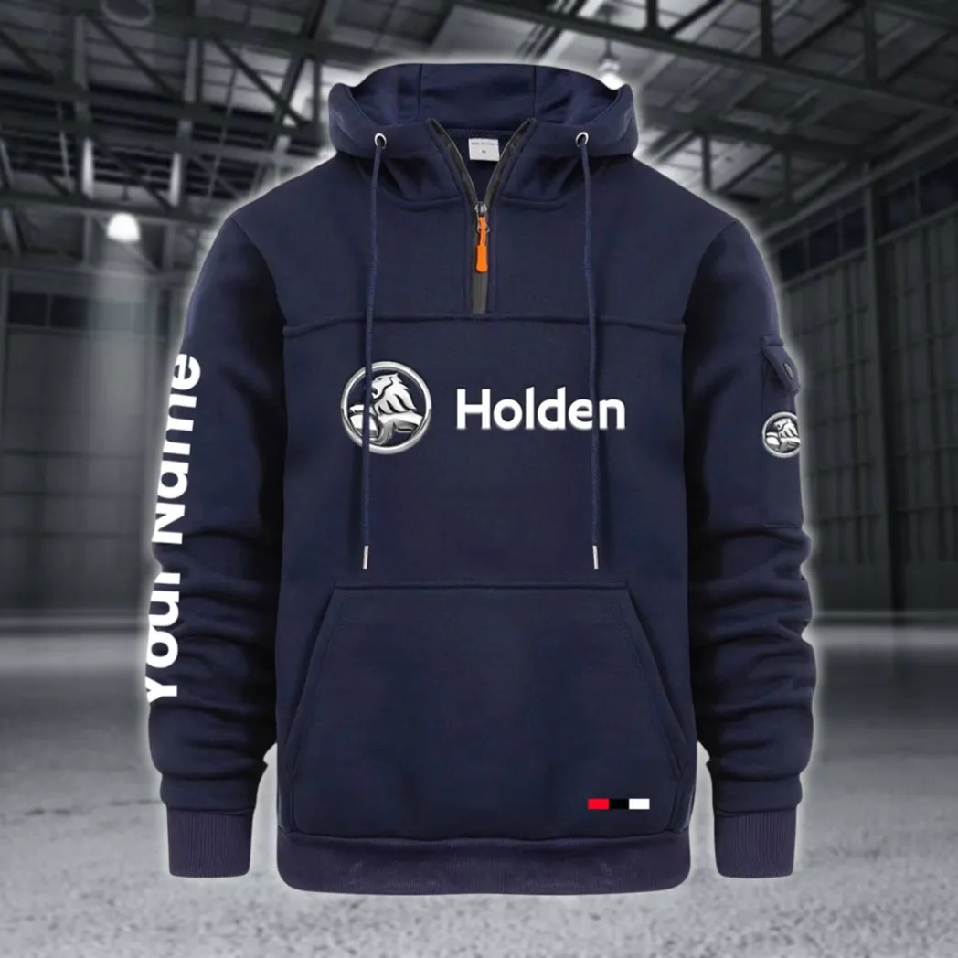 Sport Saloon Large Pocket Hoodie, Road Inspired Casual Hoodie CAR514 - Navy