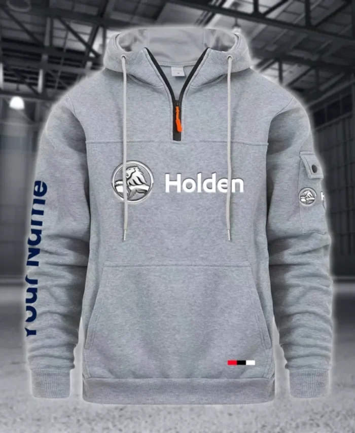 Sport Saloon Large Pocket Hoodie, Road Inspired Casual Hoodie CAR514 - Light Gray