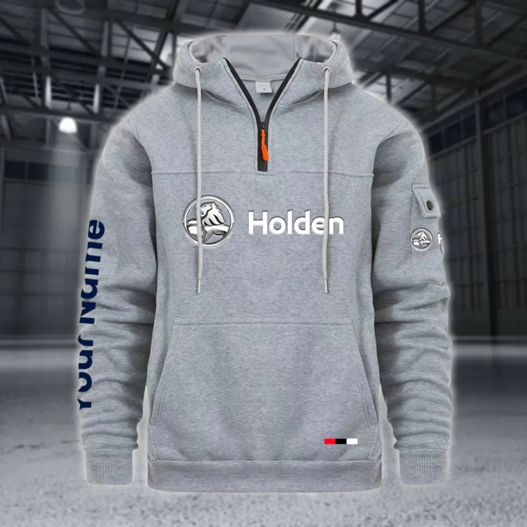 Sport Saloon Large Pocket Hoodie, Road Inspired Casual Hoodie CAR514 - Light Gray