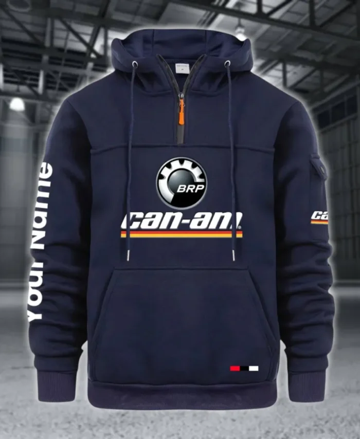 Racing Auto Large Pocket Hoodie, Streetwear Hoodie for Riders CAR514 - Navy