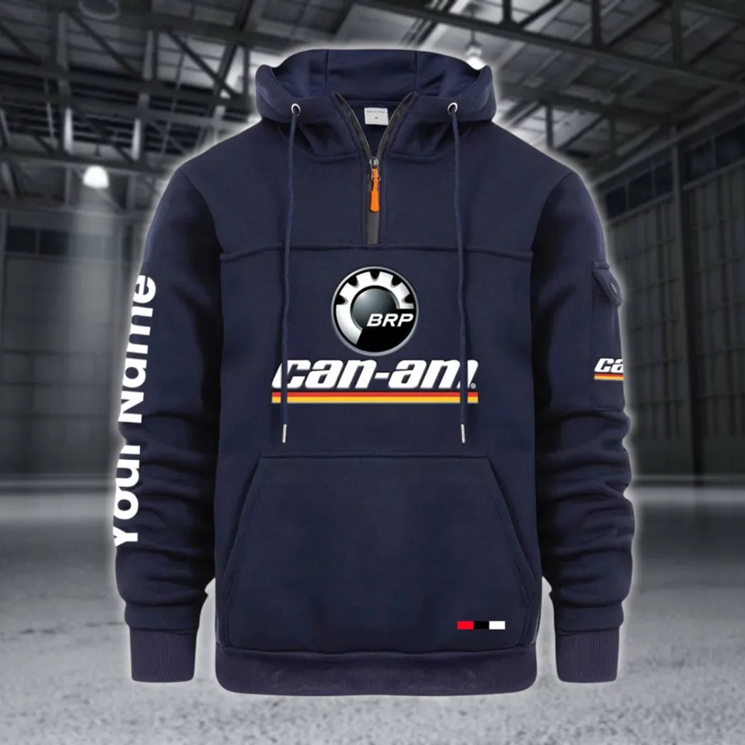 Racing Auto Large Pocket Hoodie, Streetwear Hoodie for Riders CAR514 - Navy