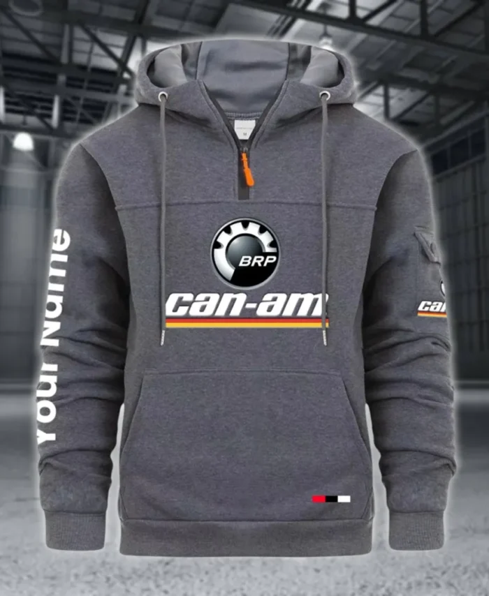 Racing Auto Large Pocket Hoodie, Streetwear Hoodie for Riders CAR514 - Dark Gray