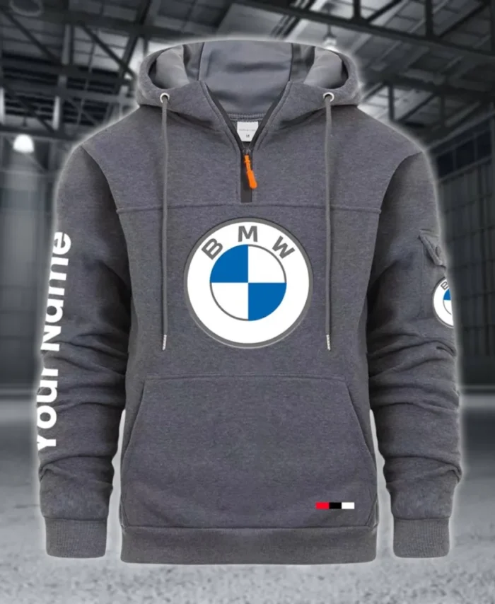 Mid-Size Luxury Car Large Pocket Hoodie, Car Culture Pocket Hoodie CAR514 - Dark Gray