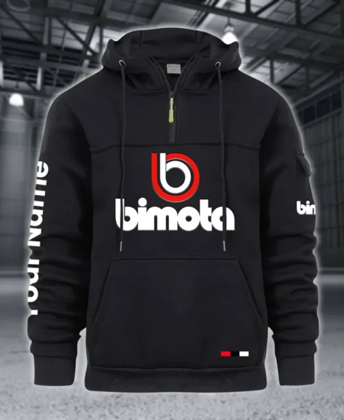 High-End Motorcycle Large Pocket Hoodie, Car Enthusiast Everyday Hoodie CAR514 - Black