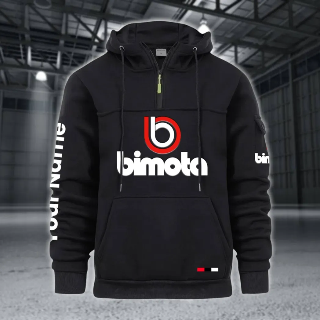 High-End Motorcycle Large Pocket Hoodie, Car Enthusiast Everyday Hoodie CAR514 - Black