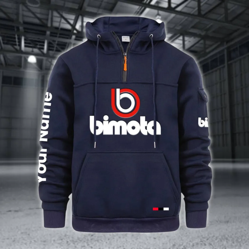 High-End Motorcycle Large Pocket Hoodie, Car Enthusiast Everyday Hoodie CAR514 - Navy