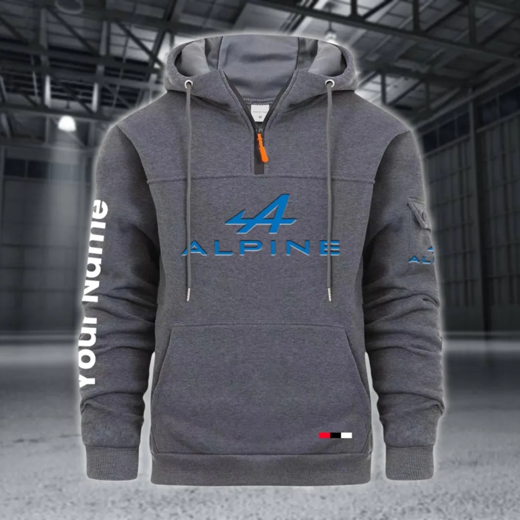 Sports Car Large Pocket Hoodie, Rugged Streetwear Car Hoodie CAR514 - Dark Gray