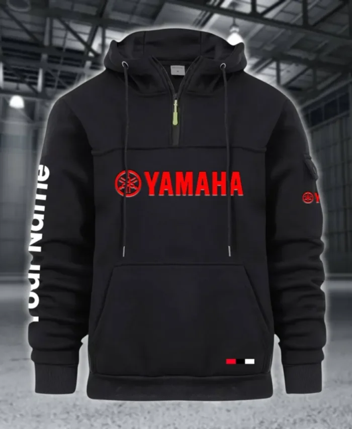 Sport Bike Large Pocket Hoodie, Road Inspired Casual Hoodie CAR514 - Black