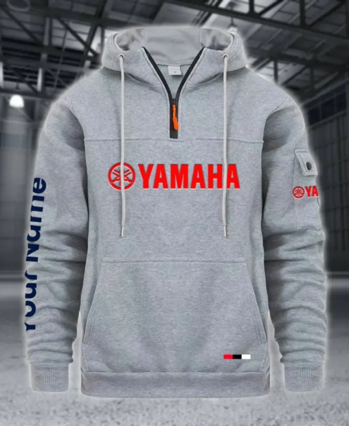 Sport Bike Large Pocket Hoodie, Road Inspired Casual Hoodie CAR514 - Light Gray