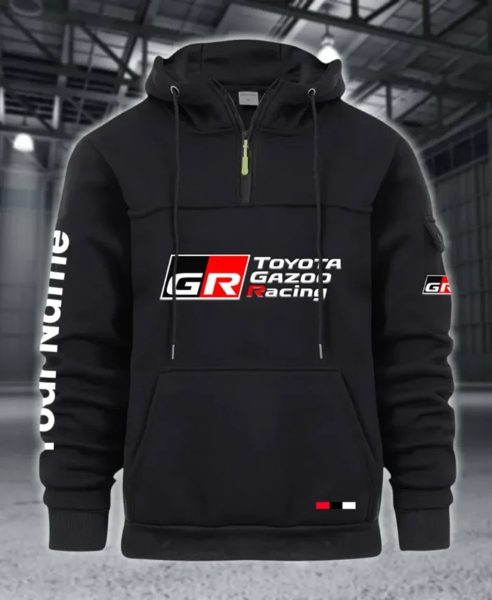 Racing Auto Large Pocket Hoodie, Road Warrior Style Hoodie CAR514 - Black