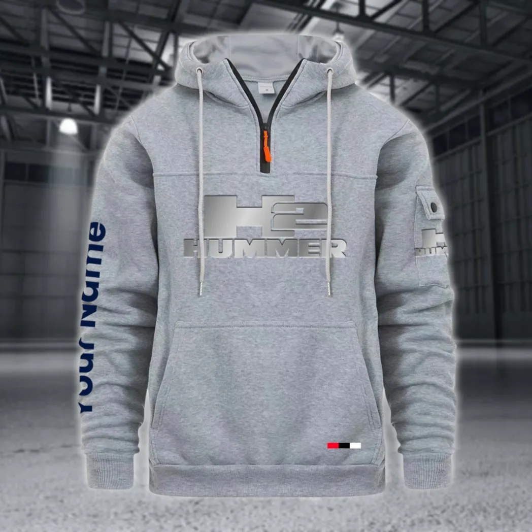 Large Off-Road SUV Large Pocket Hoodie, Car Enthusiast Everyday Hoodie CAR514 - Light Gray