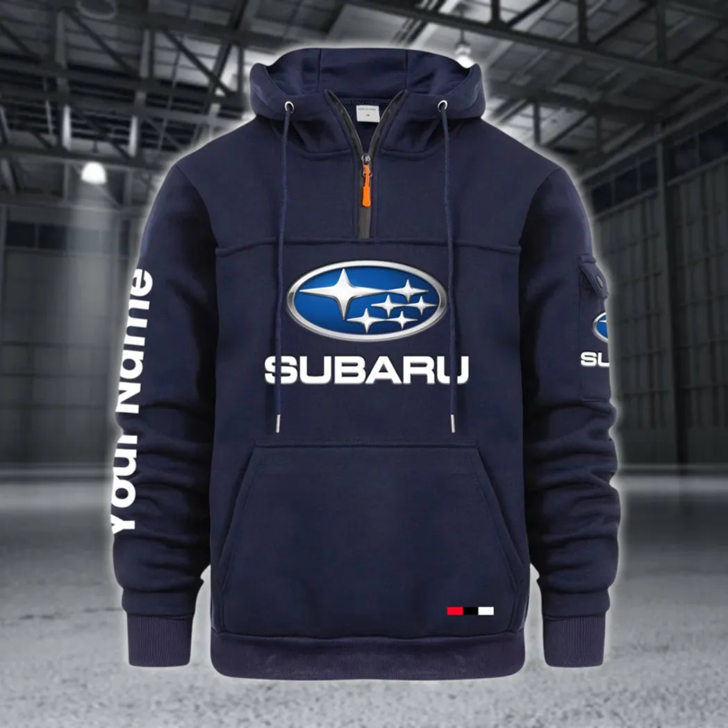 Performance Hatchback Large Pocket Hoodie, Modern Driver's Zip Hoodie CAR514 - Navy