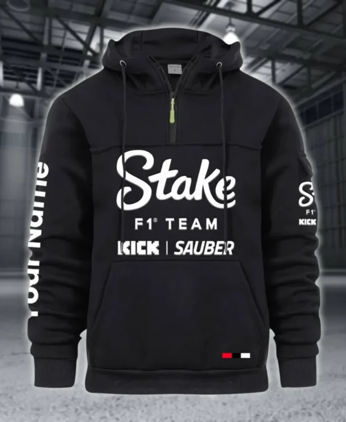 Cultural Motion Large Pocket Hoodie, Rugged Streetwear Car Hoodie CAR514 - Black