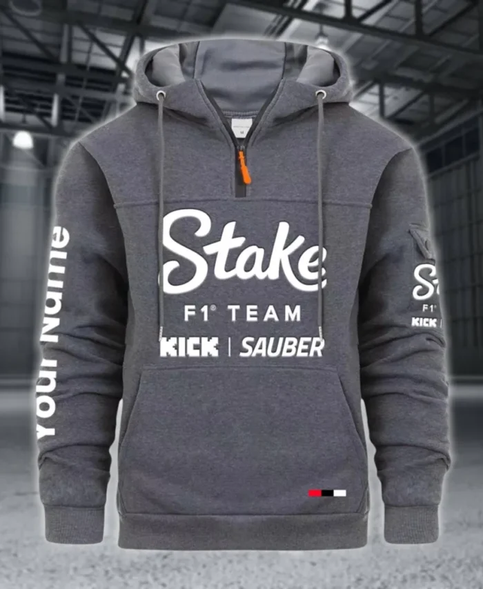 Cultural Motion Large Pocket Hoodie, Rugged Streetwear Car Hoodie CAR514 - Dark Gray