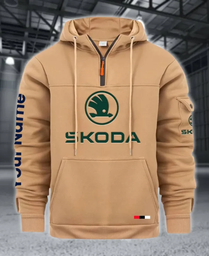 Affordable Ride Large Pocket Hoodie, Car Enthusiast Everyday Hoodie CAR514 - Khaki