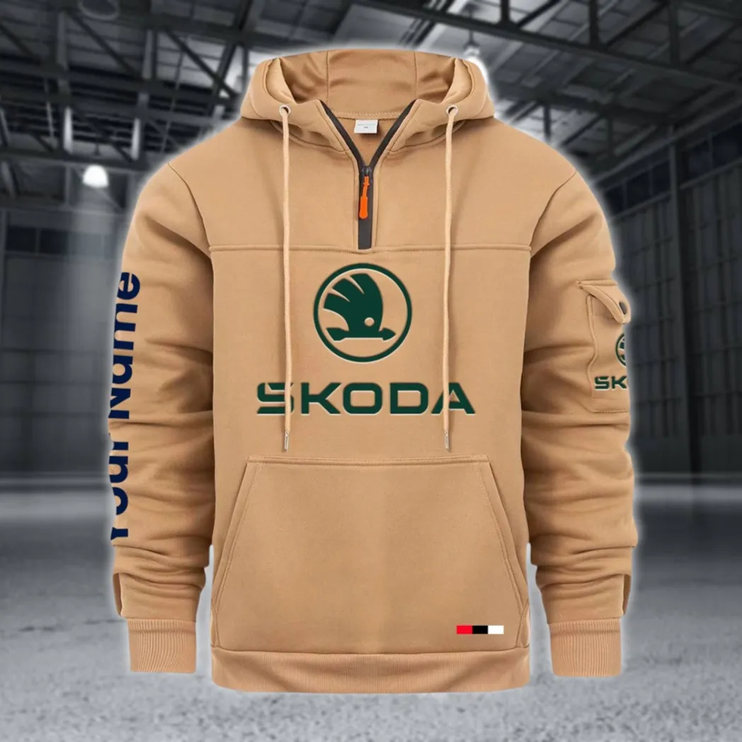 Affordable Ride Large Pocket Hoodie, Car Enthusiast Everyday Hoodie CAR514 - Khaki