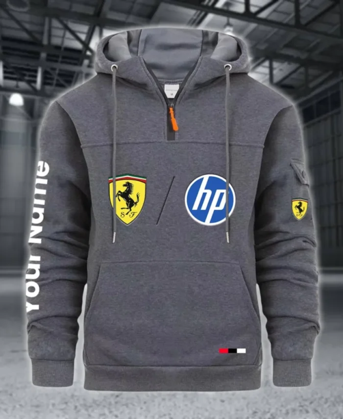 Racing Legend Large Pocket Hoodie, Classic Garage Style Hoodie CAR514 - Dark Gray