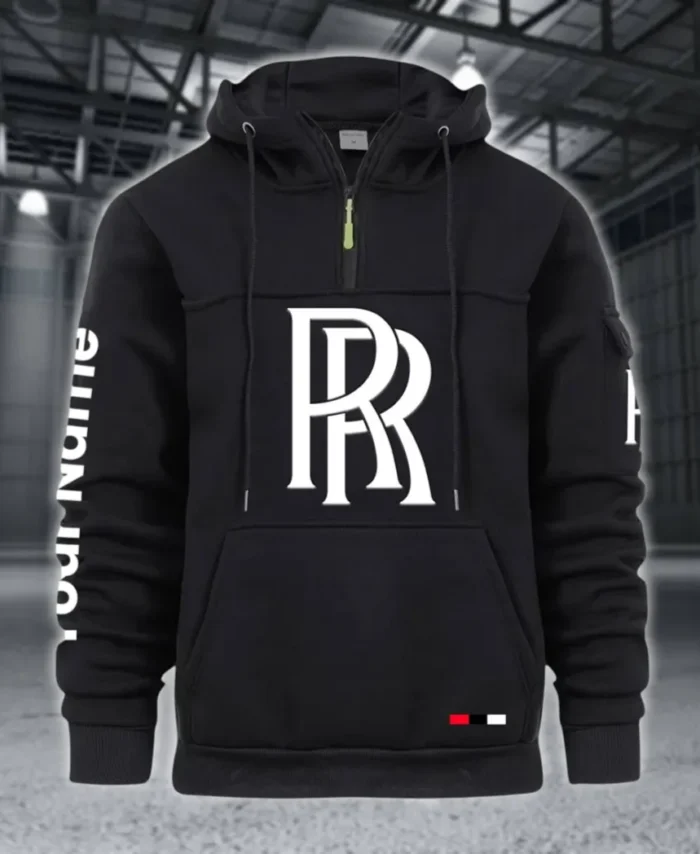 High-End Coupe Large Pocket Hoodie, Road-Ready Large Pocket Hoodie CAR514 - Black