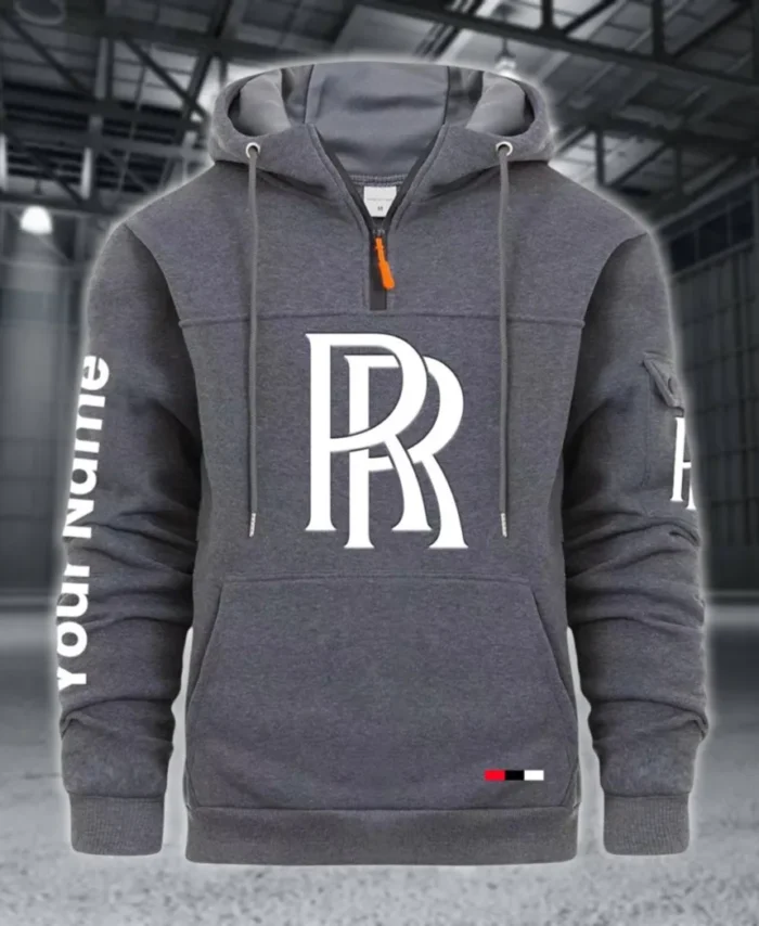 High-End Coupe Large Pocket Hoodie, Road-Ready Large Pocket Hoodie CAR514 - Dark Gray