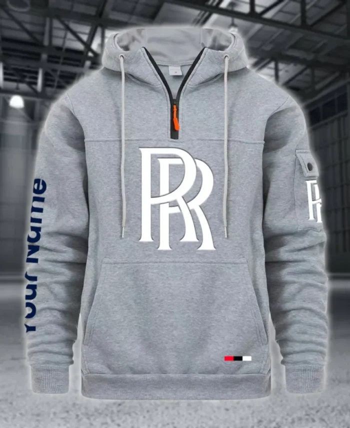 High-End Coupe Large Pocket Hoodie, Road-Ready Large Pocket Hoodie CAR514 - Light Gray