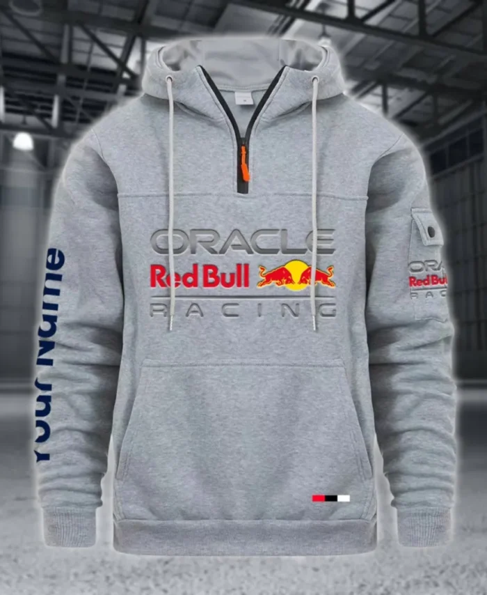 Racing Auto Large Pocket Hoodie, Road Warrior Style Hoodie CAR514 - Light Gray