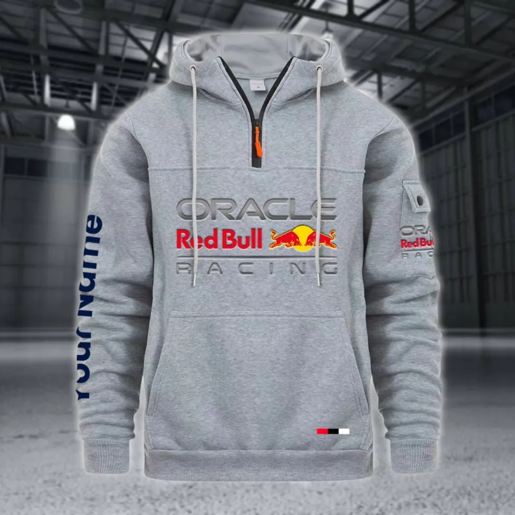 Racing Auto Large Pocket Hoodie, Road Warrior Style Hoodie CAR514 - Light Gray