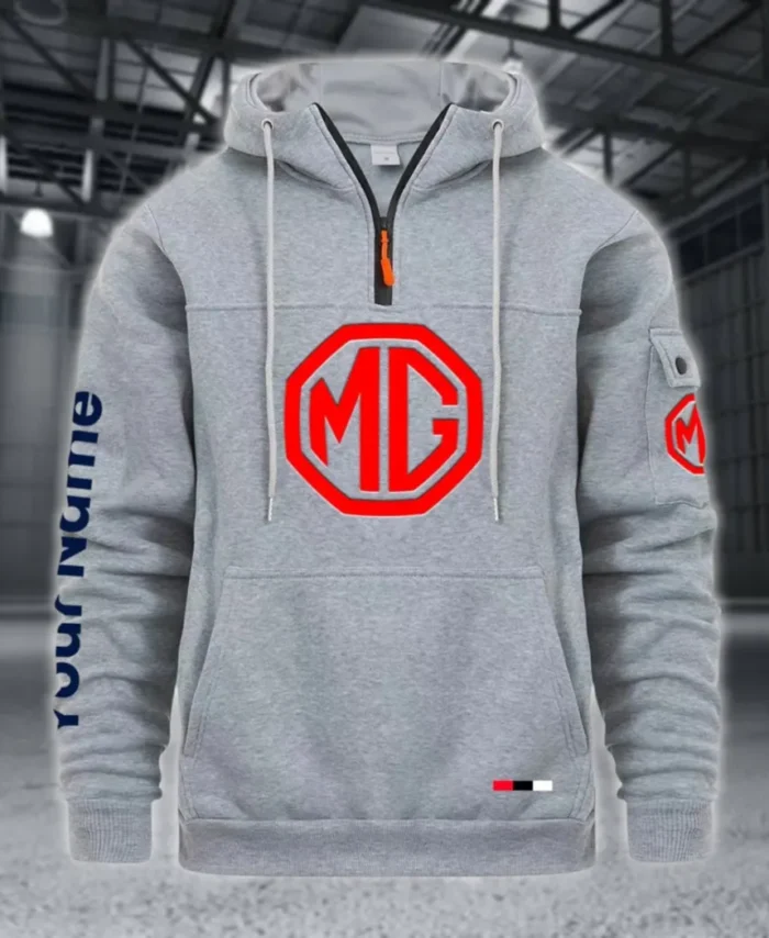 Collector’s Auto Large Pocket Hoodie, Car Enthusiast Everyday Hoodie CAR514 - Light Gray