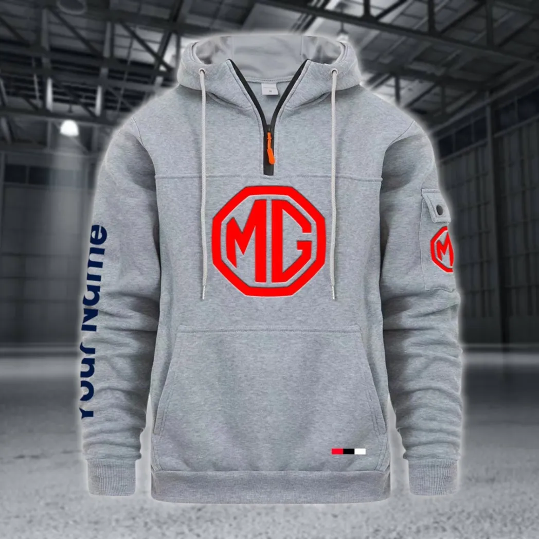 Collector’s Auto Large Pocket Hoodie, Car Enthusiast Everyday Hoodie CAR514 - Light Gray