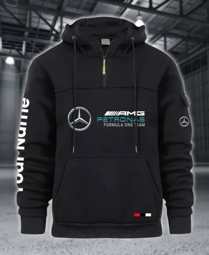 Durable Fit Large Pocket Hoodie, Driver's Utility Pocket Hoodie CAR514 - Black