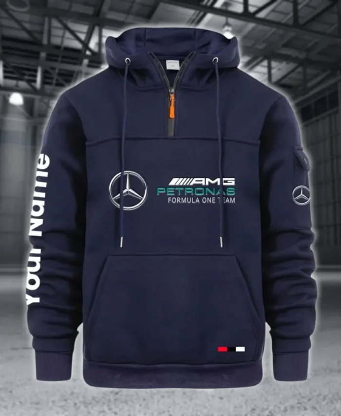 Durable Fit Large Pocket Hoodie, Driver's Utility Pocket Hoodie CAR514 - Navy