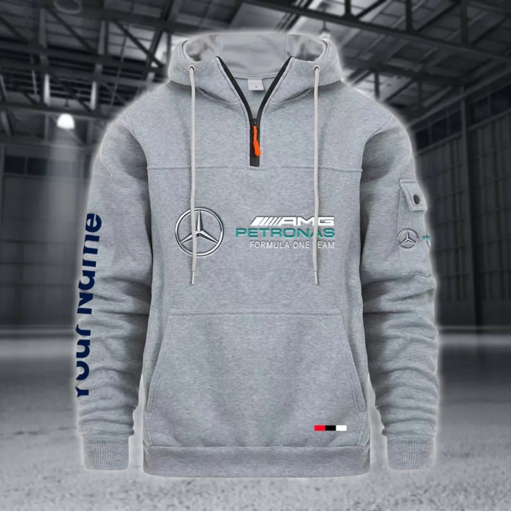 Durable Fit Large Pocket Hoodie, Driver's Utility Pocket Hoodie CAR514 - Light Gray