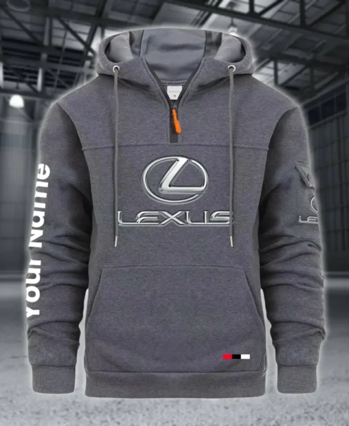 Grand Touring Auto Large Pocket Hoodie, Garage-Ready Lifestyle Hoodie CAR514 - Dark Gray