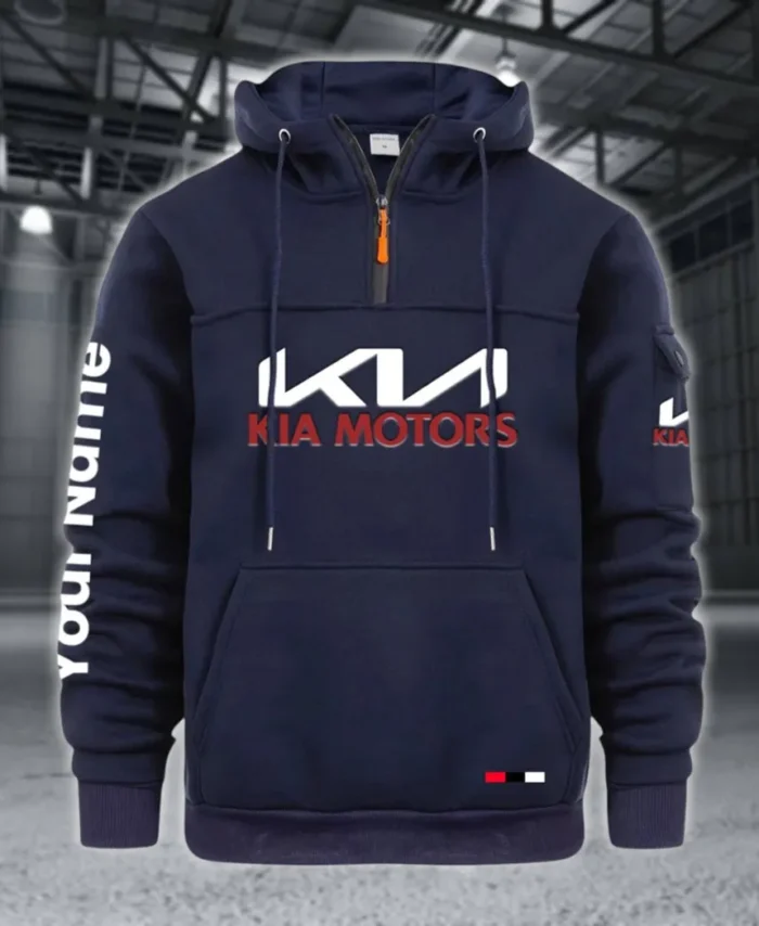 Affordable Auto Large Pocket Hoodie, Car Culture Pocket Hoodie CAR514 - Navy