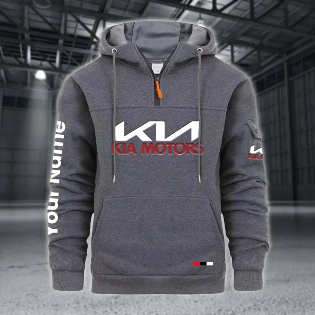 Affordable Auto Large Pocket Hoodie, Car Culture Pocket Hoodie CAR514 - Dark Gray